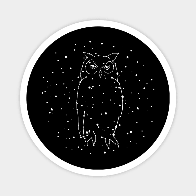 Owl Constellation Magnet by Terry Fan